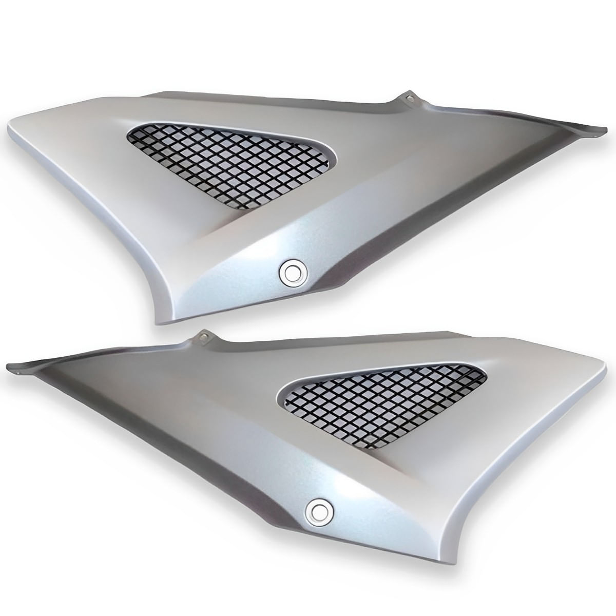 Tampa Lateral Com Grade CBX 250 Twister 2001 Até 2008 Prata