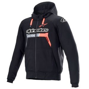 Jaqueta Alpinestars Chrome Ignition Hoodie Preto Vermelho