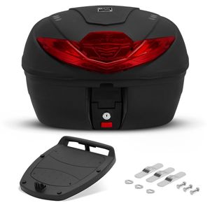 Baú Para Moto Bauleto Smart Box 4 Vermelho 35 Litros - Tork