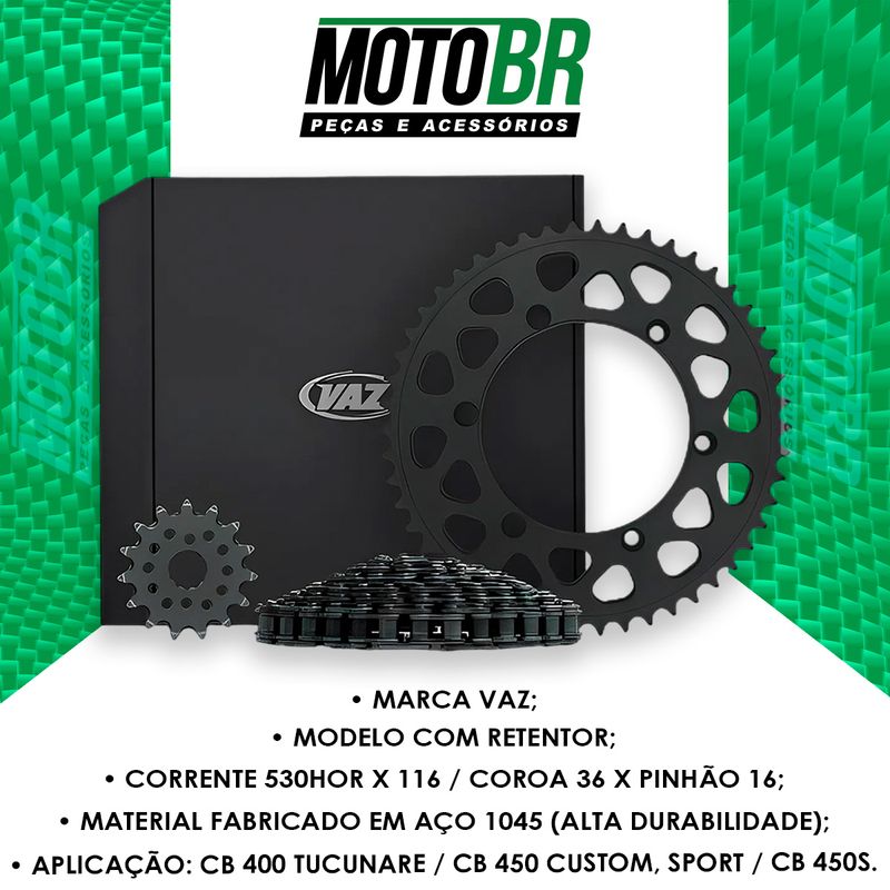 Kit-Relacao-Cb-400-Tucunare-Cb-450-Dx-450-Com-Retentor---Vaz-2