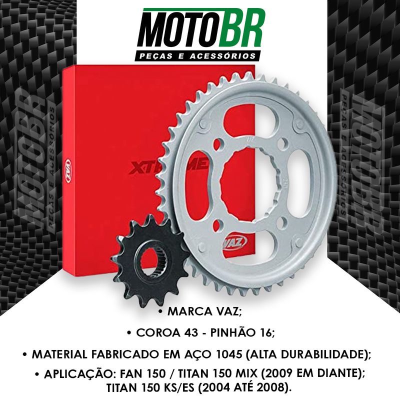 Semi-Kit-Relacao-Fan-150-Titan-150-KS-ES-Mix-Coroa---Pinhao-1