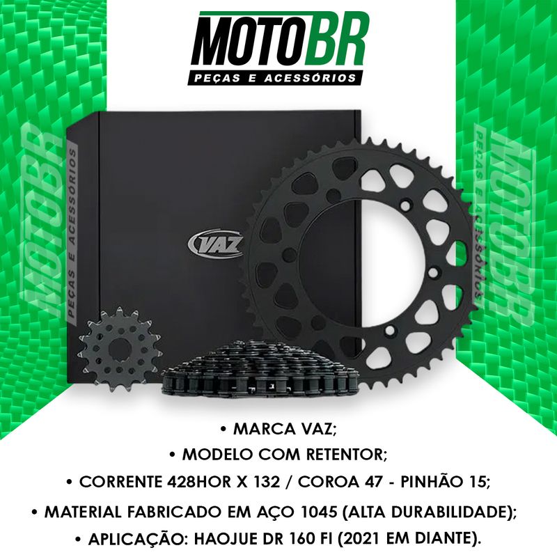 Kit-Relacao-Haojue-DR-160-FI-2021-Em-Diante-Com-Retentor---Vaz-2