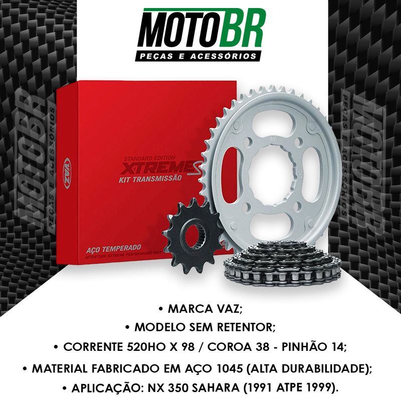 Kit-Relacao-NX-350-Sahara-1991-Ate-1999-Sem-Retentor---Vaz-2
