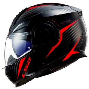 Capacete LS2 FF902 Scope Skid Preto Vermelho