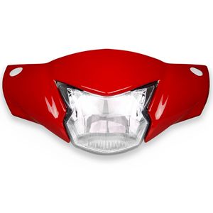 Frente Farol Completo Biz 110 2018 E 2022 A 2023 Vermelho