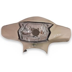 Frente Farol Completo Biz 125 2018 A 2022 Creme Perolizado