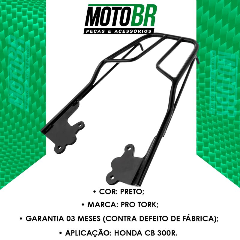 Bagageiro-Honda-CB-300R-Preto---Pro-Tork---2