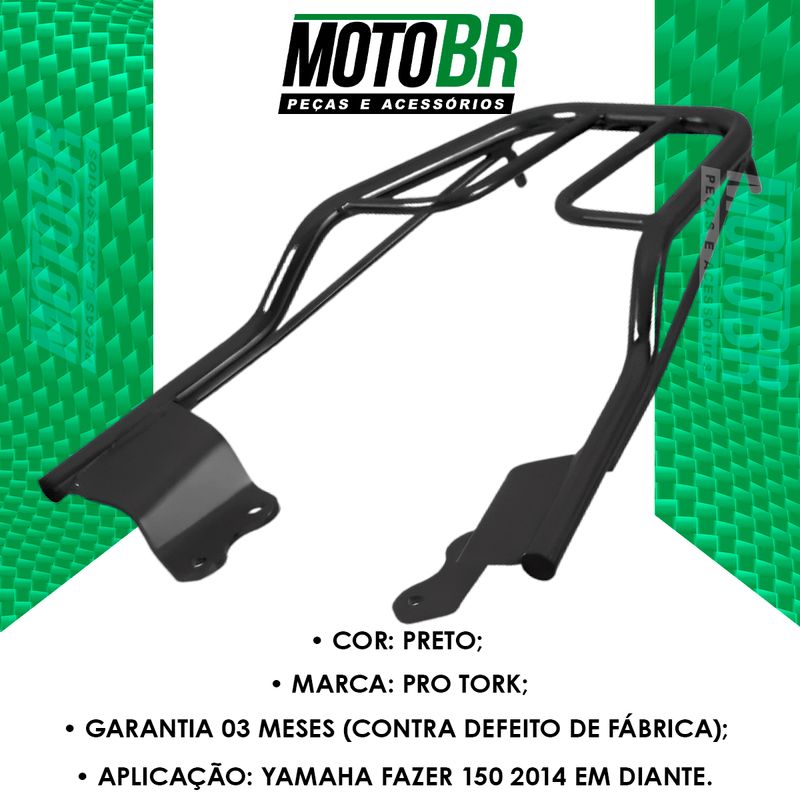 Bagageiro-Yamaha-Fazer-150-2014-Em-Diante-Preto---Pro-Tork---2