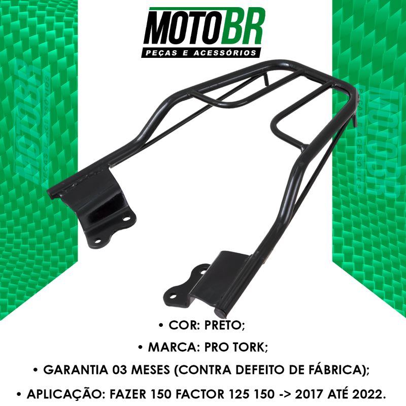 Bagageiro-Fazer-150-Factor-125-150-2017-Ate-2022---Pro-Tork---2