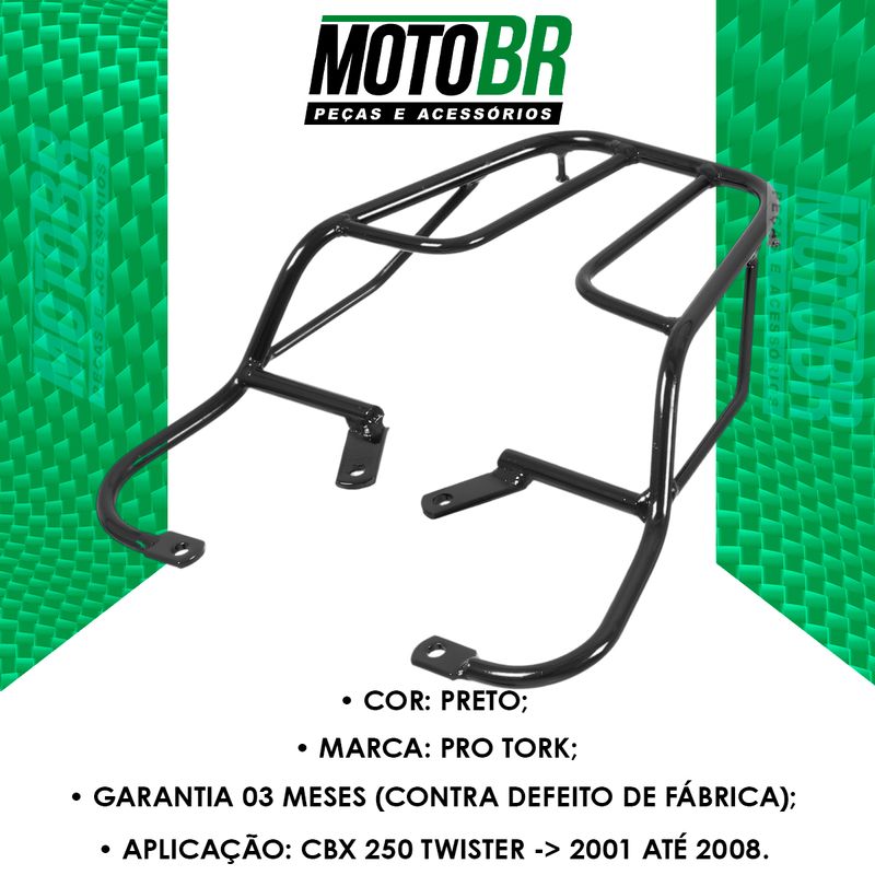 Bagageiro-CBX-250-Twister-2001-Ate-2008-Preto---Pro-Tork---2