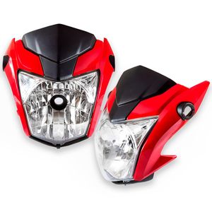 Frente Farol Completo Titan 160 2022 A 2023 Vermelho Pérola
