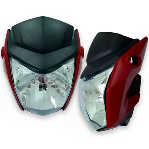 Frente Farol Completo Fan 125 2015 Vermelho - Sportive