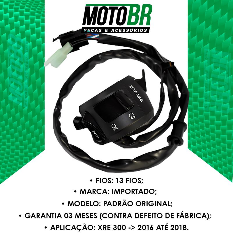 Punho-Interruptor-XRE-300-2016-Ate-2018-13-Fios---IMP-----2