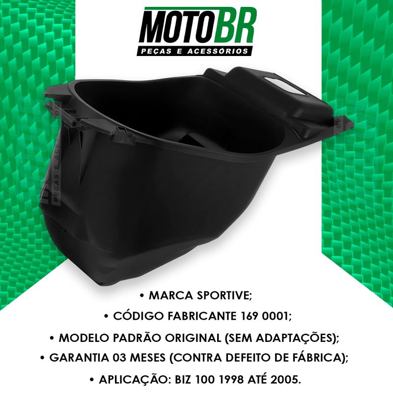 Porta-Capacete-Biz-100-1998-Ate-2005-Preto---Pro-Tork-2