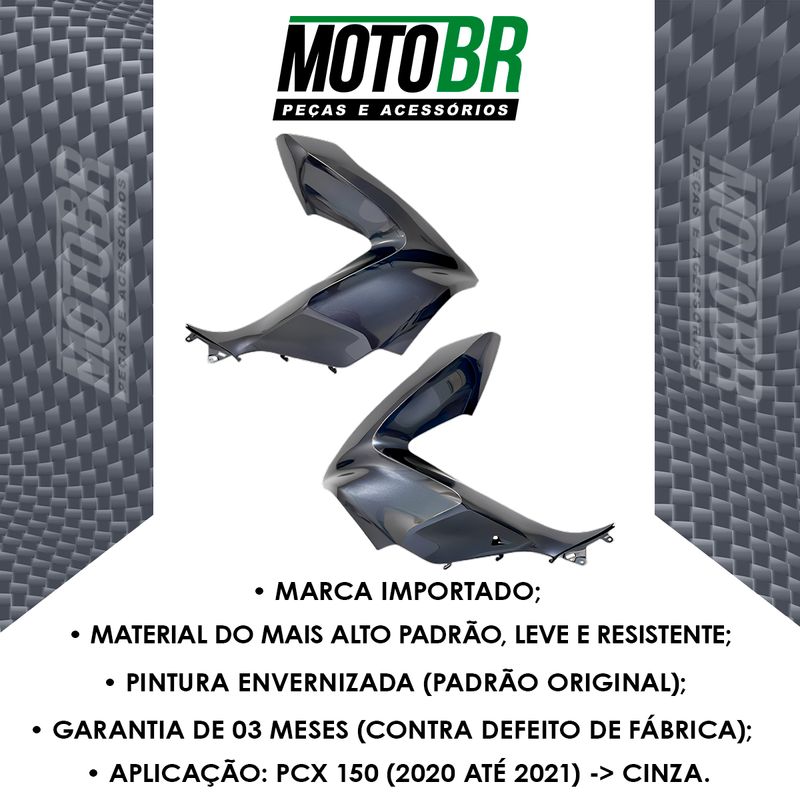 Tampa-Lateral-Dianteira-Direita-Esquerda-PCX-150-Cinza---IMP--2