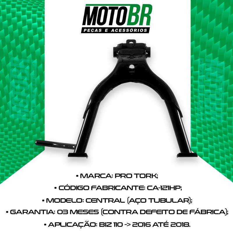 Cavalete-Central-Biz-110-2016-Ate-2018-Preto---Pro-Tork-2