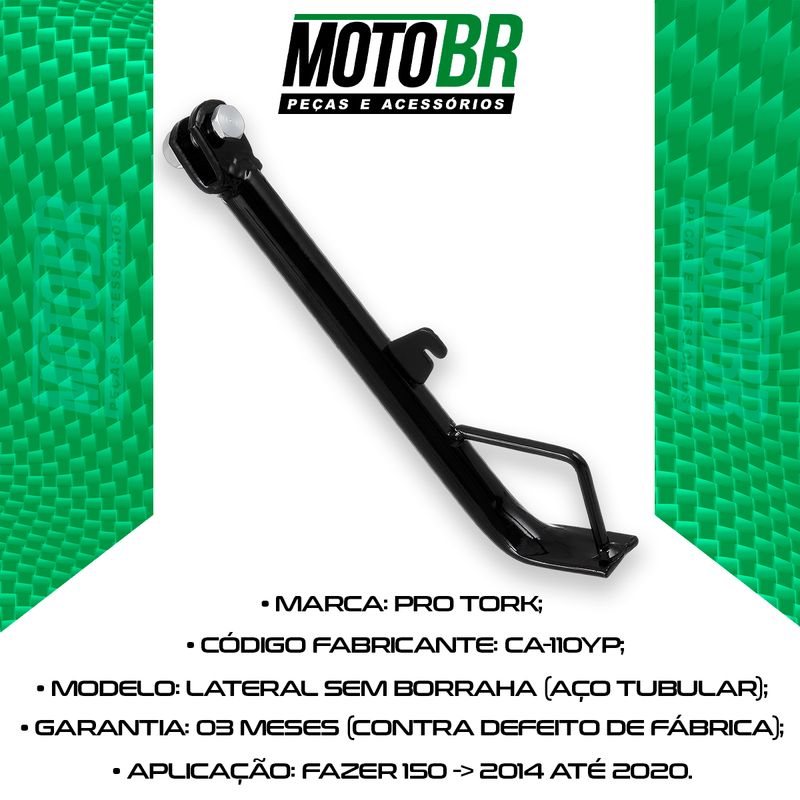 Cavalete-Lateral-Fazer-150-2014-Ate-2020-Preto---Pro-Tork-2