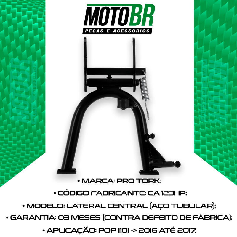 Cavalete-Central-Pop-110i-2016-Ate-2017-Preto---Pro-Tork-2
