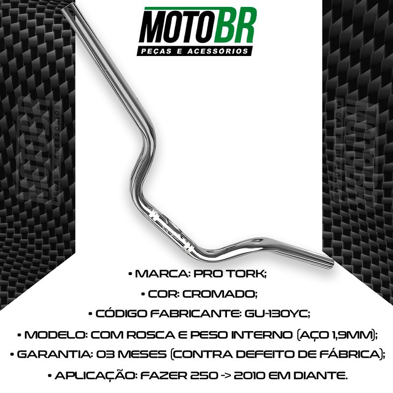 Guidao-Fazer-250-2010-Em-Diante-Com-Peso-E-Rosca-Cromado-2