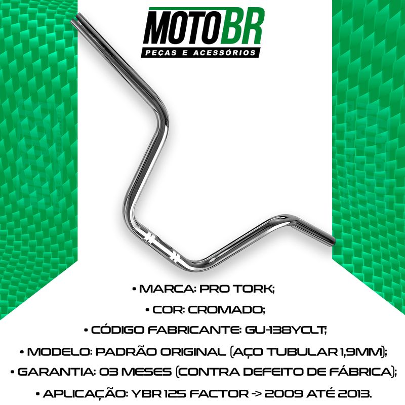 Guidao-Ybr-125-Factor-2009-Ate-2013-Cromado---Pro-Tork-2