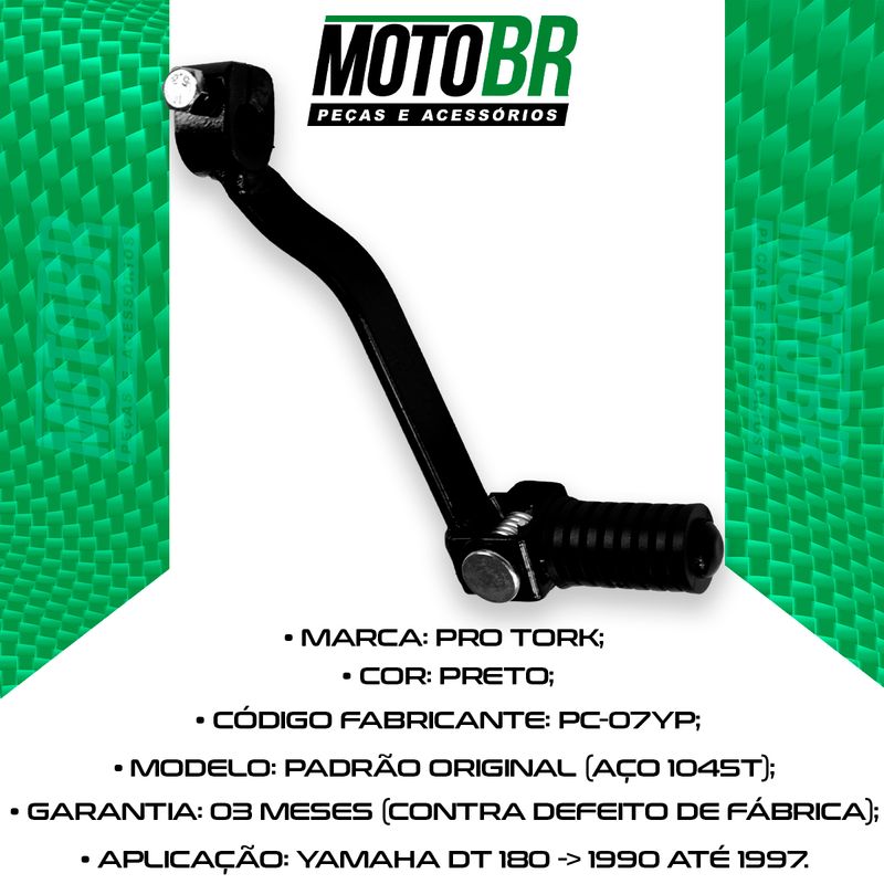 Pedal-Cambio-Marcha-DT-180-1990-Ate-1997-Preto---Pro-Tork-2