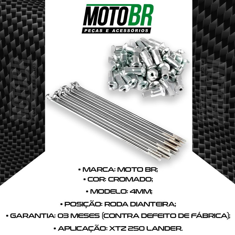 Jogo-Raio-Dianteiro-XTZ-250-Lander-4mm-Cromado---MTBR-2