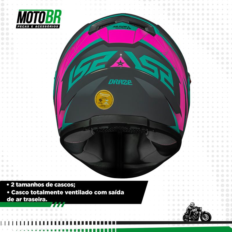 CAPACETE-LS2-FF358-DRAZE-CINZA-VERDE-ROSA-4