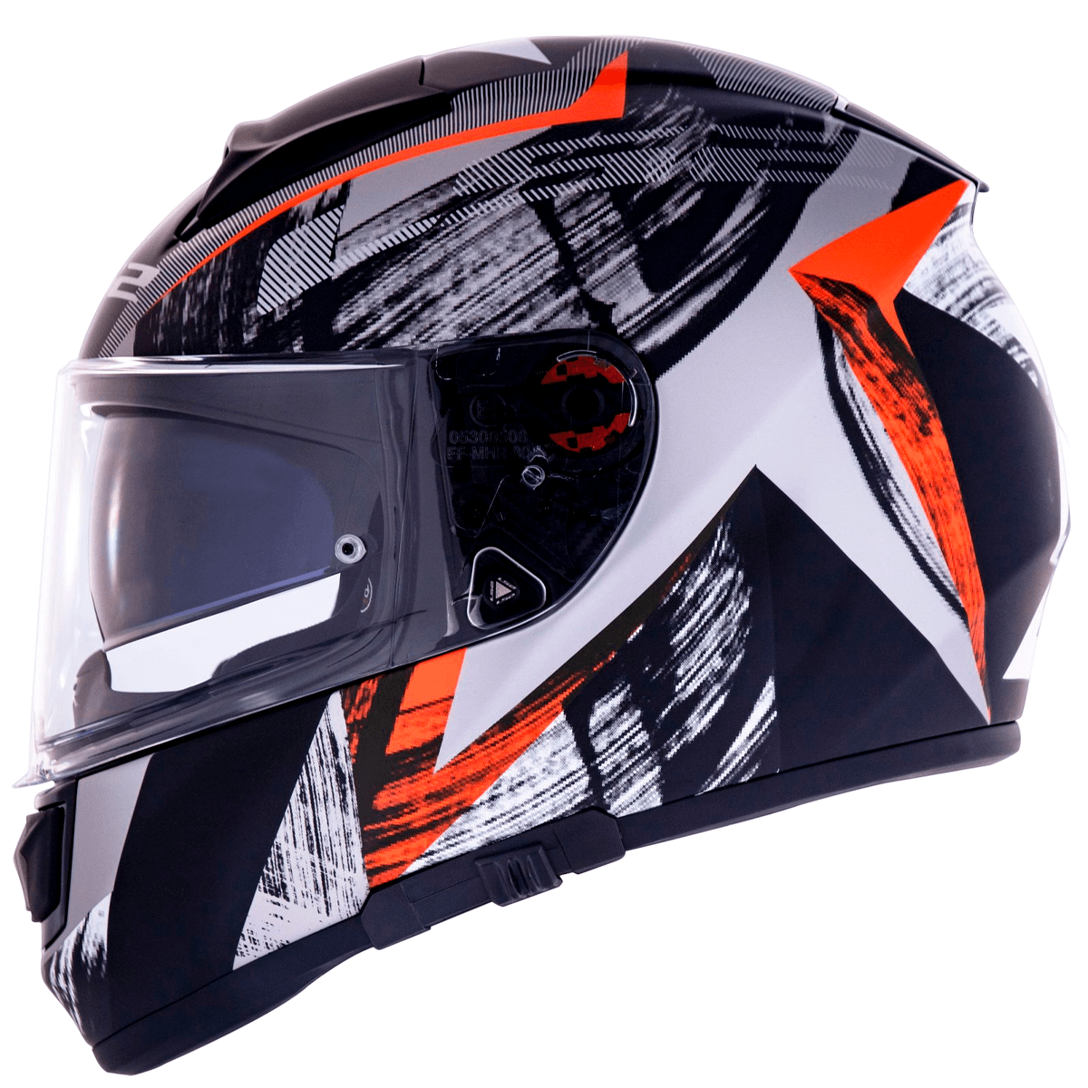 Capacete LS2 FF397 Vector Scratch Preto Vermelho