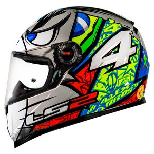 Capacete LS2 FF358 Alex Barros Prata