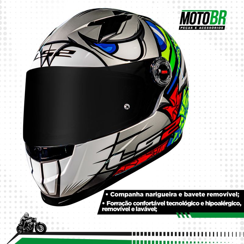 Capacete-LS2-FF358-Alex-Barros-Prata-2
