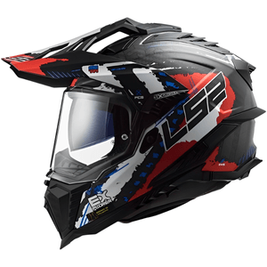Capacete LS2 MX701 Explorer C Extend Vermelho Fosco