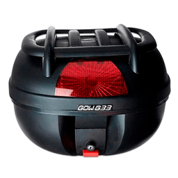 Baú Bauleto Para Moto 33 Litros Com Grade Universal - Gow