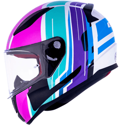 Capacete Original LS2 FF353 Rapid Flag Rosa