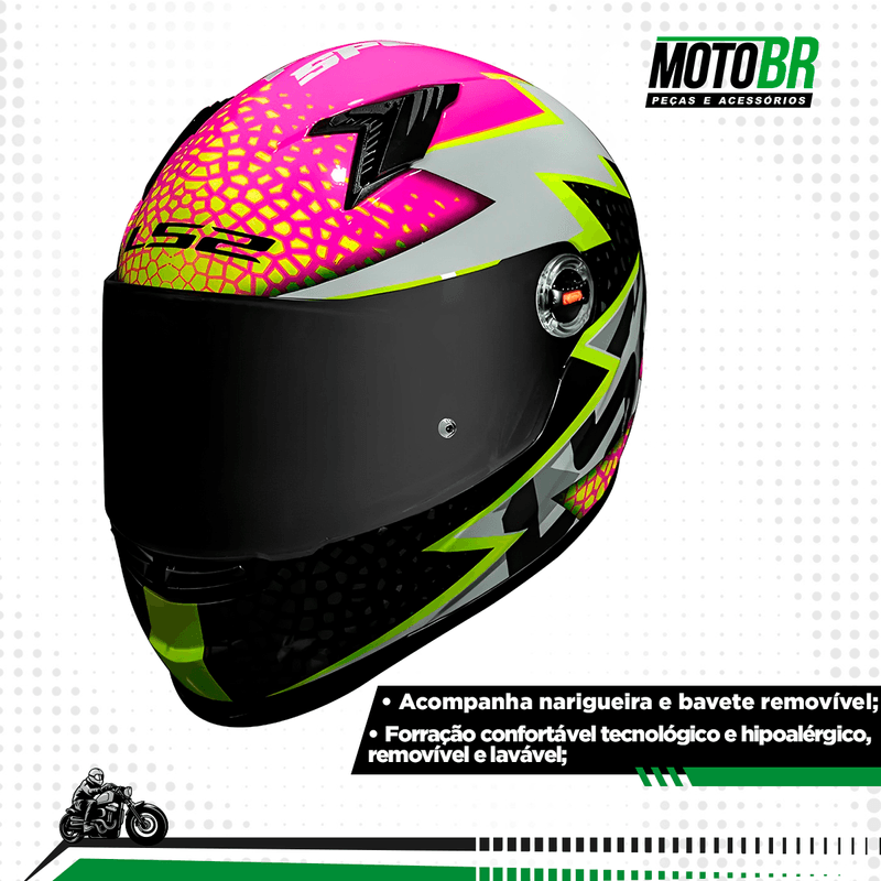 Capacete-LS2-FF358-Speedy-Branco-Rosa-2