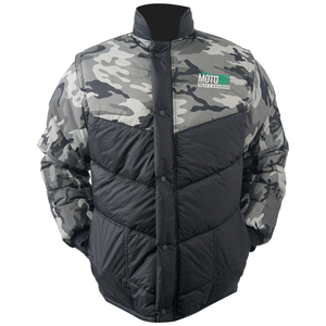 Jaqueta Tradicional Motociclista Camuflada Cinza Moto BR
