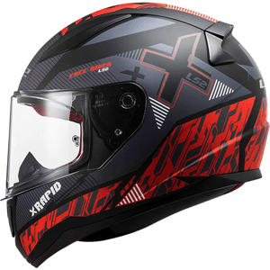 Capacete LS2 FF353 Rapid Xtreet Preto Vermelho