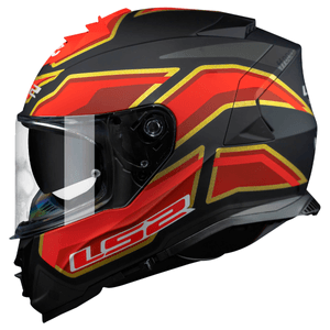 Capacete LS2 FF800 Storm Foggy Fosco Preto Vermelho