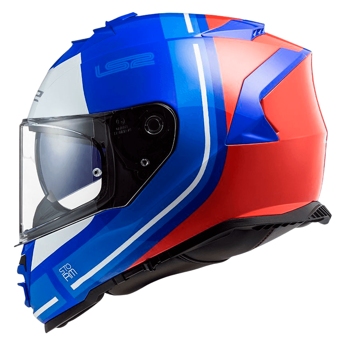 SELLS F3 CLIMATE セルスF3 クライメートプロモデル 8号 Capacete Original LS2 FF800 Storm Slant Azul Vemelho - MotoBR