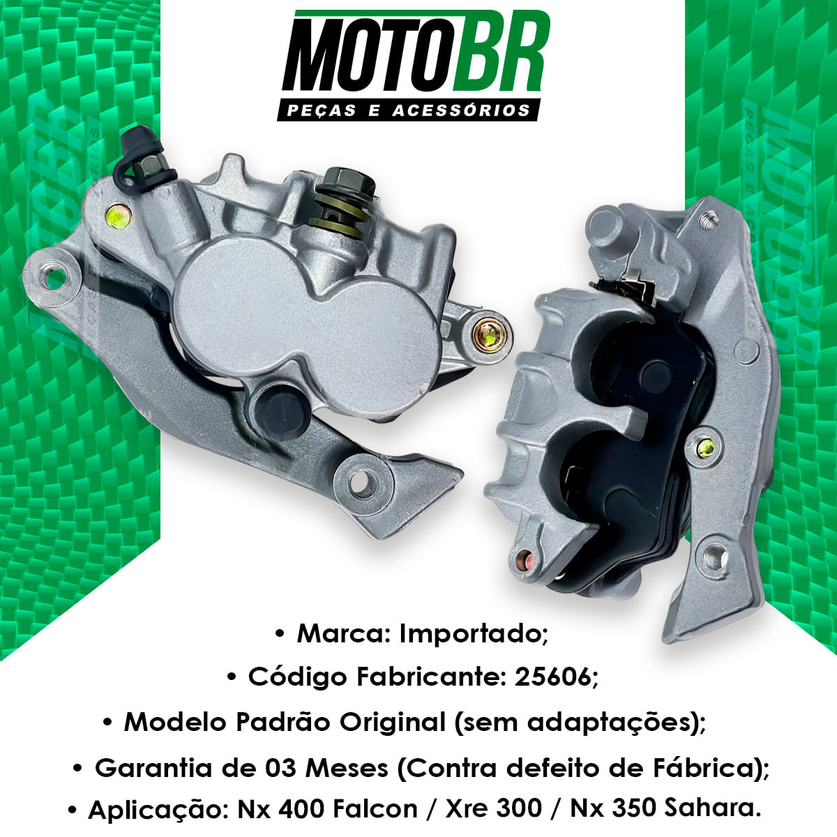 Pinça Freio Dianteira Nx 400 Falcon Xre 300 Nx 350 Sahara - MotoBR