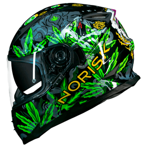 Capacete Norisk FF302 Soul Magic Seeds Verde
