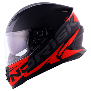 Capacete Norisk FF302 Soul Manty Preto Vermelho Fosco