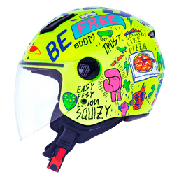 Capacete Original Norisk Orion Free Amarelo Azul