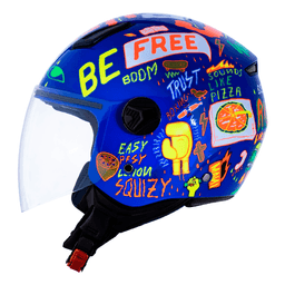 Capacete Original Norisk Orion Free Azul Laranja