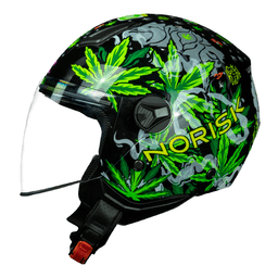 Capacete Original Norisk Orion Magic Seeds Verde
