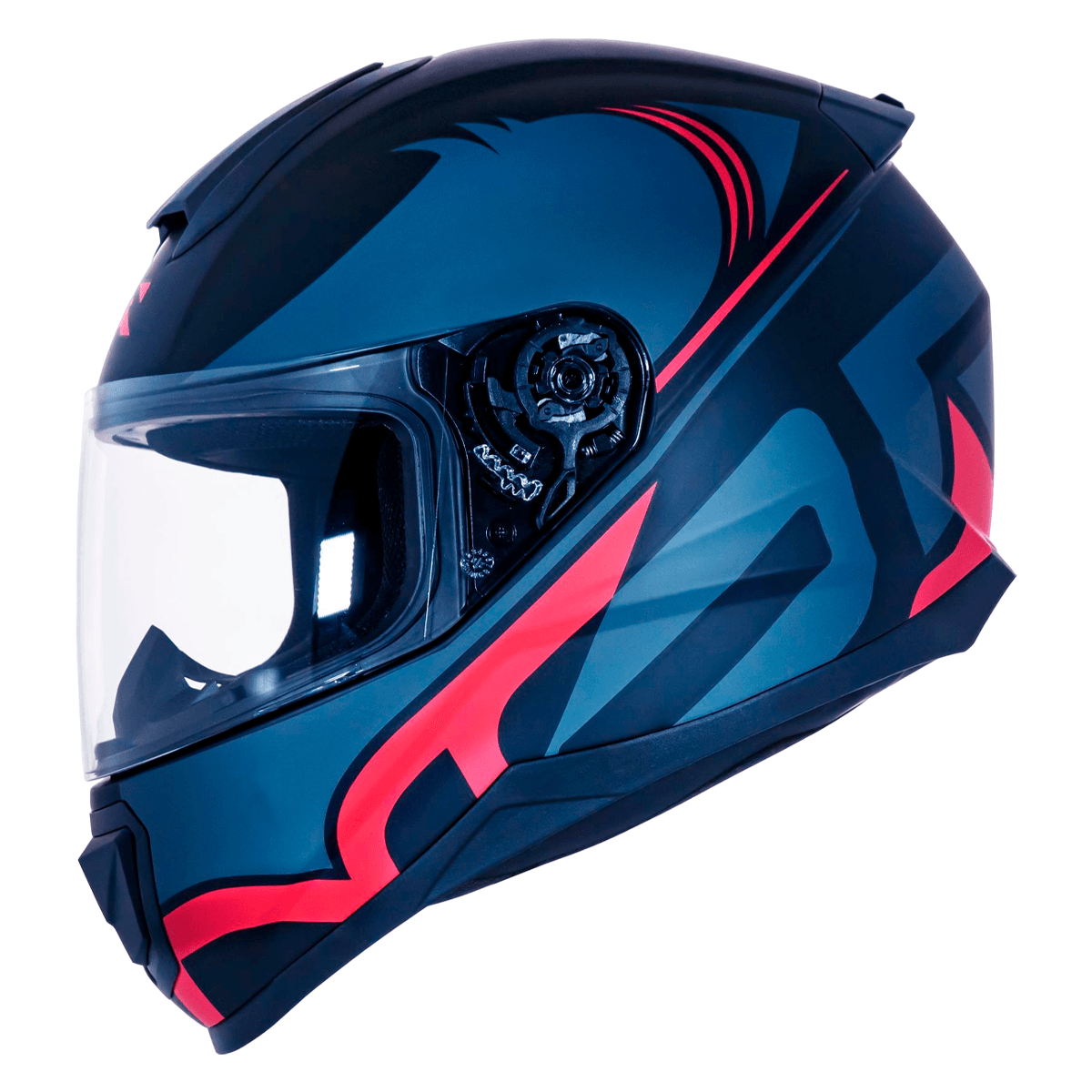 Capacete Original Norisk Razor Squalo Fosco Preto Vermelho