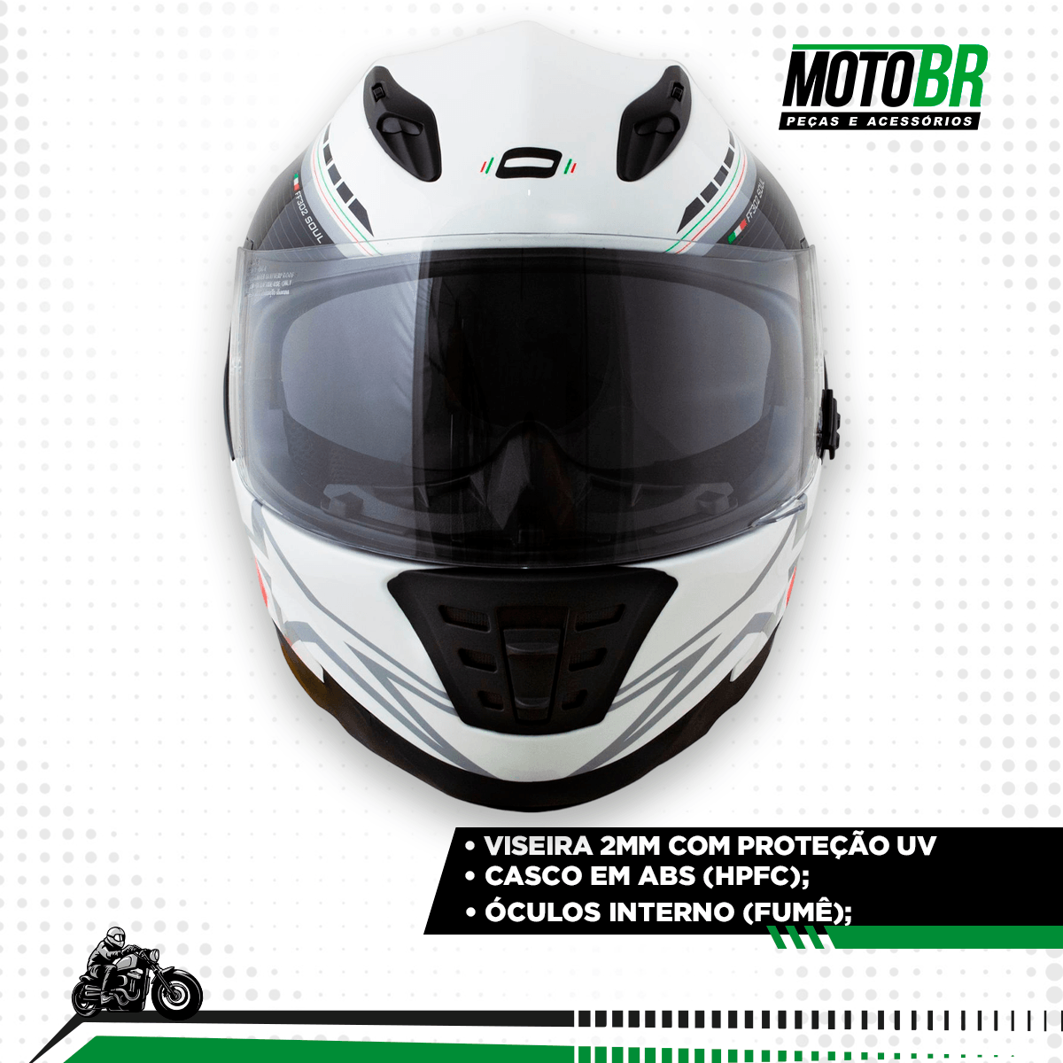 Capacete Original Norisk FF302 Soul Grand Prix Italy - MotoBR