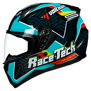 Capacete Fechado Race Tech Sector Voltkon Preto Verde