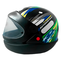 Capacete EBF Automatico Brasil Preto