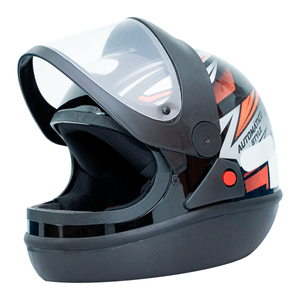 Capacete EBF Automático Style Preto Vermelho