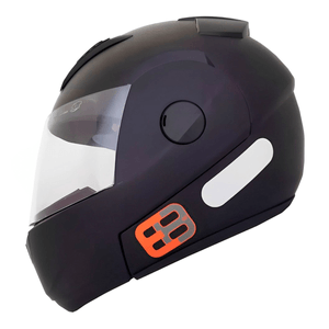 Capacete EBF E8 Robocop Preto Fosco